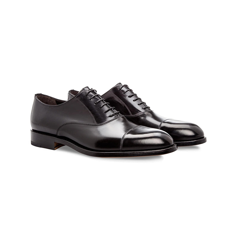 Moreschi New York Cap Toe Oxfords Black