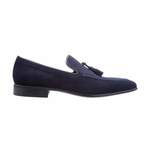 Moreschi Newport Suede Tassel Loafers Navy (Special Order)