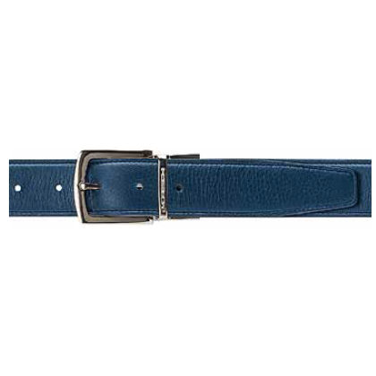 Moreschi Orlando Deerskin Belt Navy