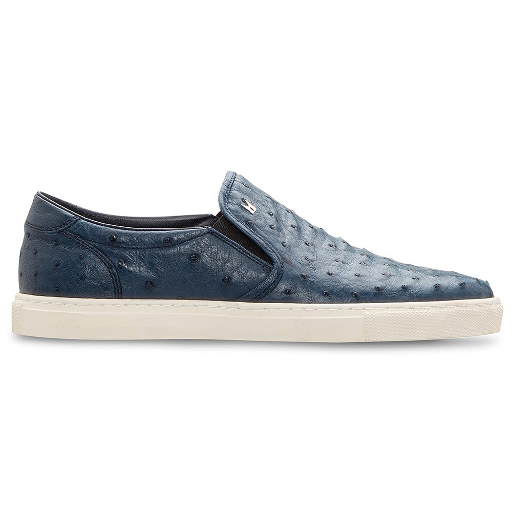 Moreschi Ostrich Sneakers Blue