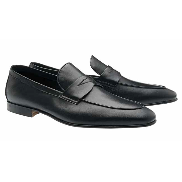 Moreschi Rio Calfskin Penny Loafers Black