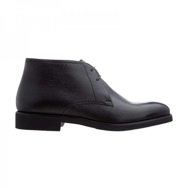 Moreschi Seattle Deerskin Chukka Boots Black