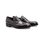Moreschi Sligo Buffalo Penny Loafers Black