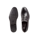 Moreschi Sligo Buffalo Penny Loafers Black