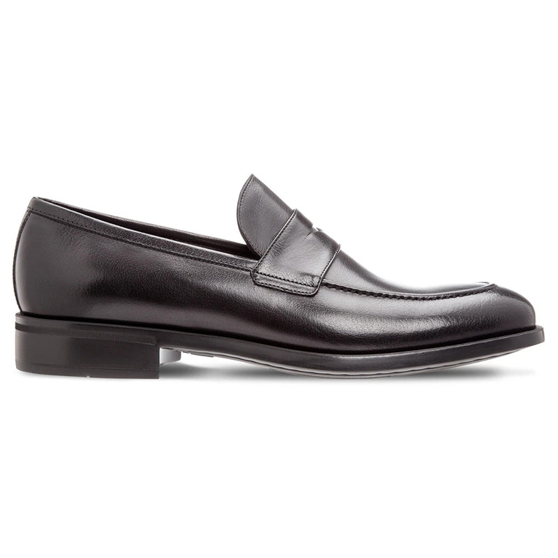 Moreschi Sligo Buffalo Penny Loafers Black