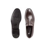 Moreschi Sligo Buffalo Penny Loafers Dark Brown