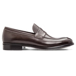Moreschi Sligo Buffalo Penny Loafers Dark Brown