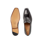 Moreschi Sofia Black Slip-on Penny Loafers Black