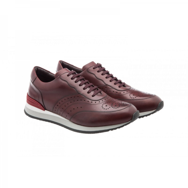 Moreschi Sparta Calfskin Sneakers Burgundy