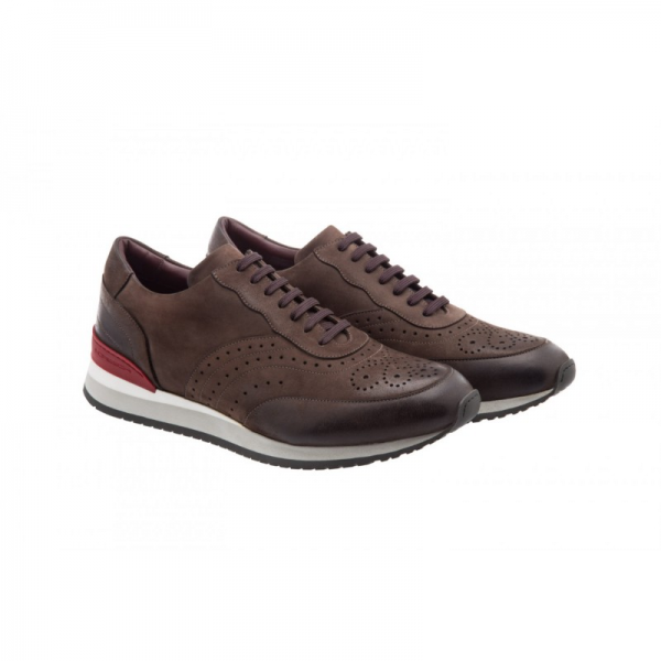 Moreschi Sparta Nubuck Sneakers Brown