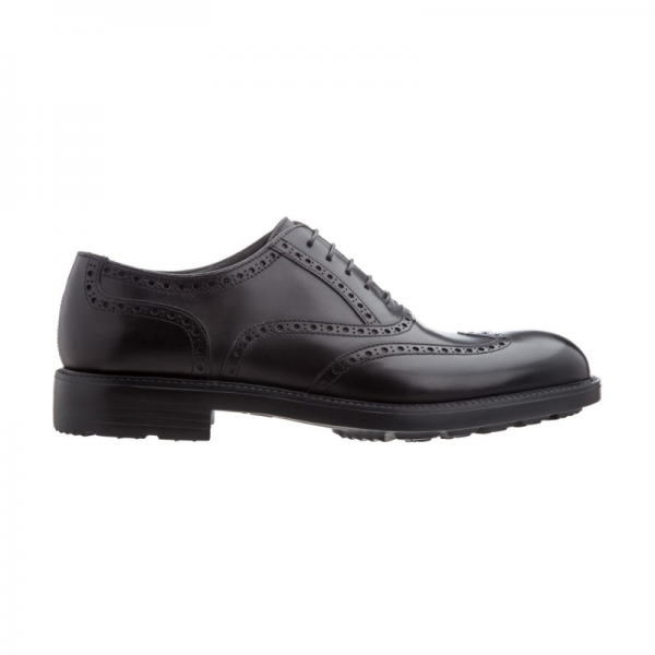 Moreschi Stoccolma Calfskin Wingtip Oxfords Black