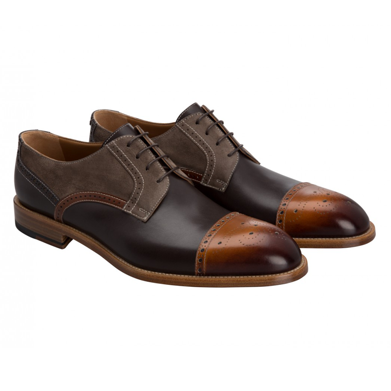 Moreschi 42189 Cap Toe Derby Shoes Brown