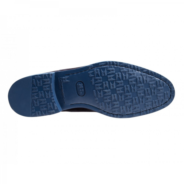 Moreschi 042126A Suede Double Monk Strap Shoes Dark Blue (SPECIAL ORDER)