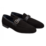 Moreschi 42174NE Suede Moccasin Black