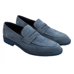 Moreschi Suede Moccasin Denim 