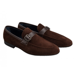 Moreschi 42174MS Suede Moccasin Brown