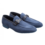 Moreschi 042174B Suede Moccasin Denim