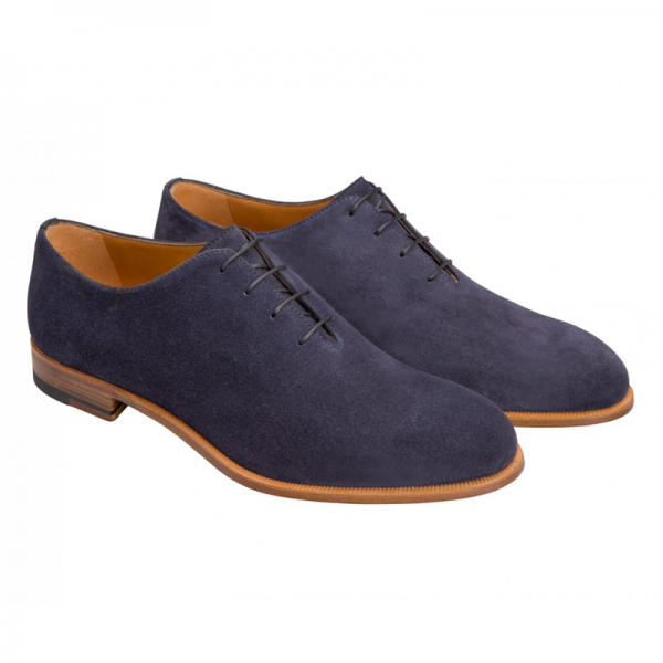 Moreschi 042086ABC Suede Oxfords Blue