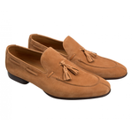 Moreschi 042089A Suede Tassel Loafers Brown