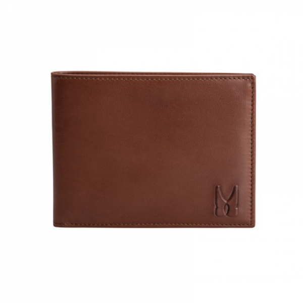 Moreschi Leather Horizontal Wallet Dark Brown