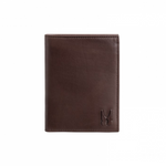 Moreschi Leather Vertical Wallet Brown