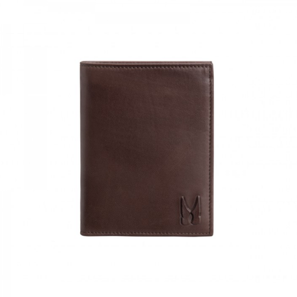 Moreschi Leather Vertical Wallet Brown