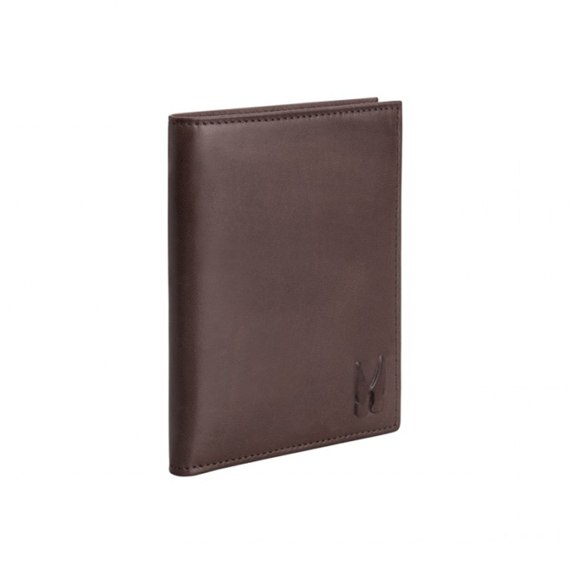 Moreschi Leather Vertical Wallet Brown