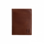 Moreschi Leather Vertical Wallet Light Brown