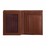 Moreschi Leather Vertical Wallet Light Brown