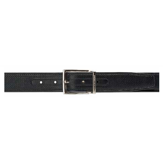 Moreschi Tobago Perforated Lambskin Belt Black