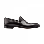 Moreschi Vancouver Apron Toe Penny Loafers Black