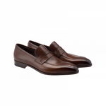 Moreschi Vancouver Apron Toe Penny Loafers Brown