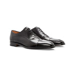 Moreschi Square Toe Oxfords Black