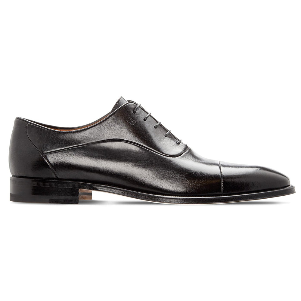 Moreschi Square Toe Oxfords Black
