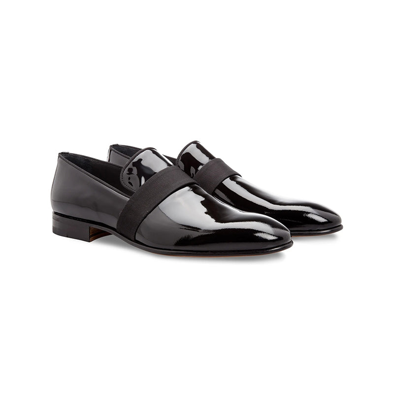 Moreschi Vienna Patent Loafers Black