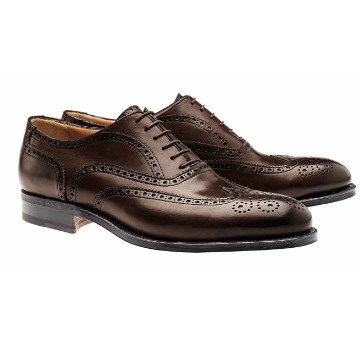Moreschi Windsor Goodyear Welted Wingtip Brogues Brown