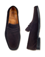 Moreschi Atlanta Suede Penny Loafers