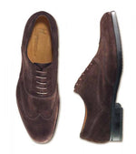 Moreschi Brema Suede Wingtip Lace Up Shoes