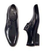 Moreschi Kobe Calfskin Monk Strap Shoes