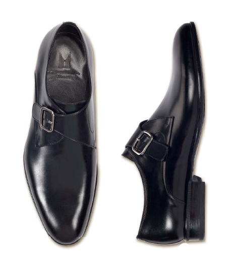 Moreschi Kobe Calfskin Monk Strap Shoes