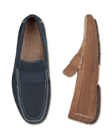 Moreschi Portofino Soft Nubuck Driving Shoes