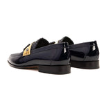 Vinci Leather The Imperial Leather Dress Shoe Navy Blue & Gold