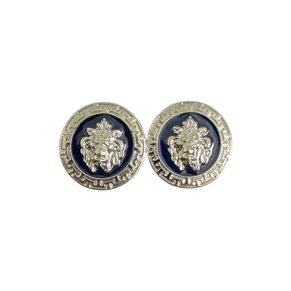 Emilio Franco Couture Cufflink Navy / Silver