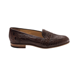 Nettleton Houston Genuine Crocodile Penny Loafers Brown