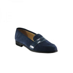 Nettleton New Orleans Suede / Patent Penny Loafers Blue