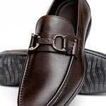 Santoni  Buckle Loafers Dark Brown