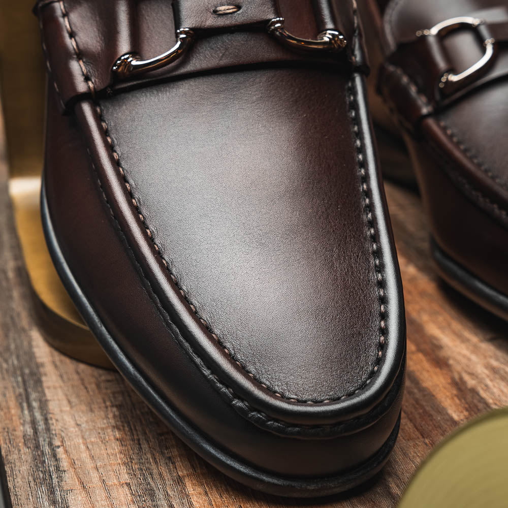 Santoni  Buckle Loafers Dark Brown