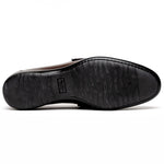 Santoni  Buckle Loafers Dark Brown