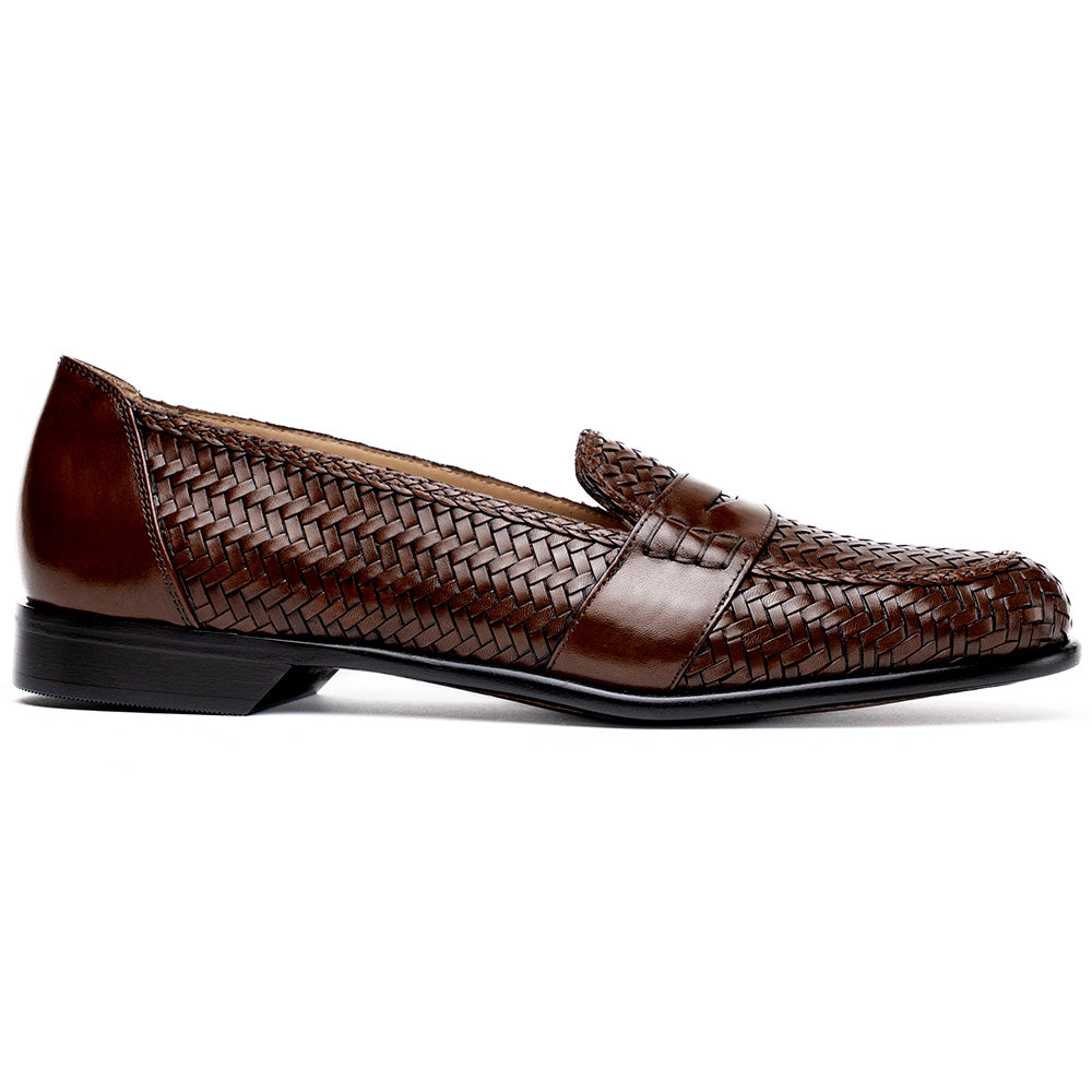 Zelli Nicola Woven Loafers Dark Brown (15-585-BRN)