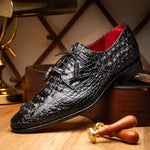 Marco Di Milano Nilo Nile Crocodile Derby Black